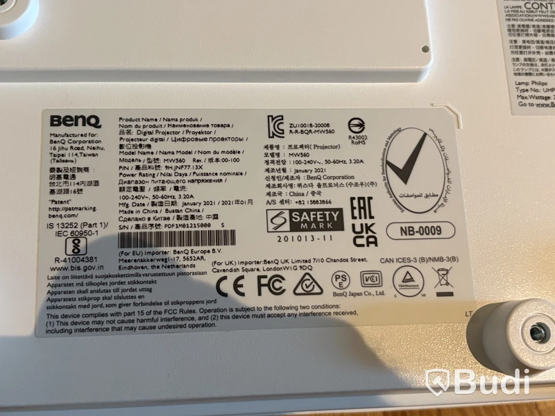 Projektor BenQ MW560, WXGA