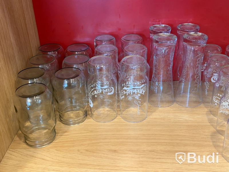 Parti glas, bestick & glashängare