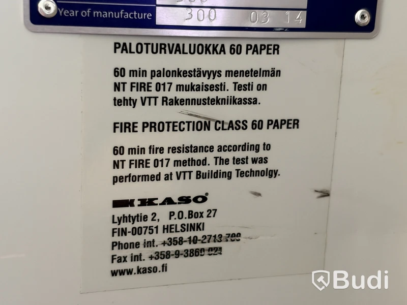 Kassaskåp Kaso, kodlås och låsbara fack