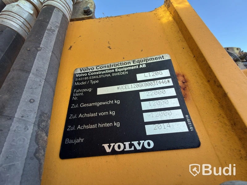 Hjullastare Volvo L120G, 2014