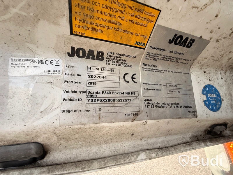 Garageväxlare Scania P340 6X2*4 -2018 | Metangas | Joab