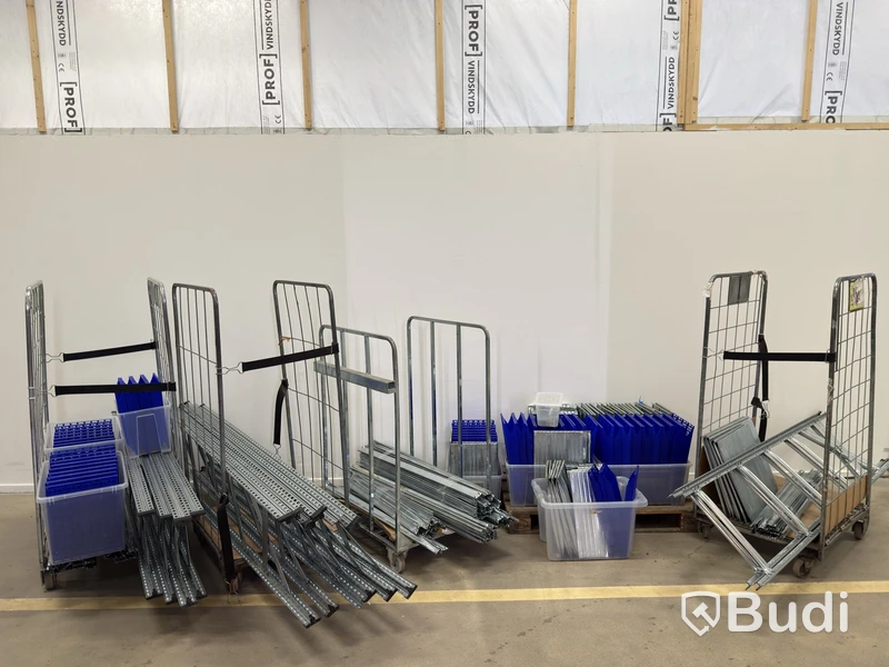 Cold-room shelving systems, various models and sizes
