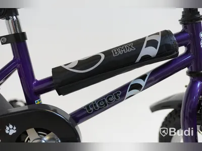(NEW) Tiger BMX bicycle, 12-inch wheels, 6-inch frame, purple