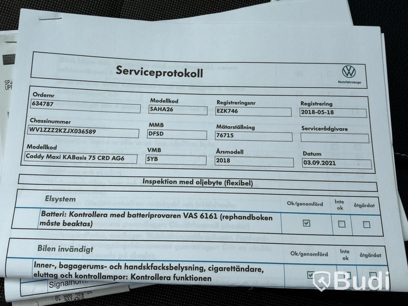 Volkswagen Caddy Maxi 2.0 TDI | Automat | 102 hk | 2017