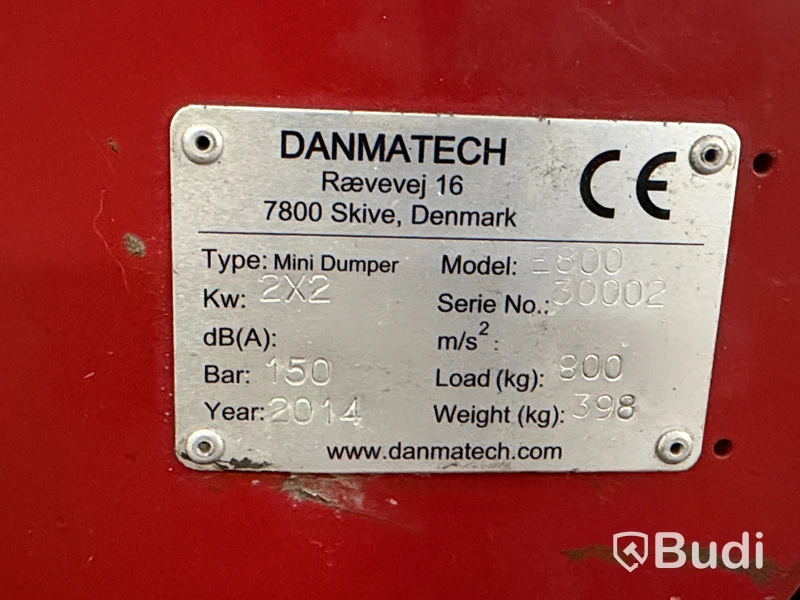 Minidumper Danmatech E800 | 800 kg - Defekta batterier