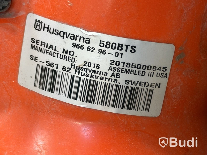 Lövblås Husqvarna 580BTS | 2018