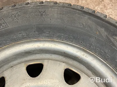 2 studded trailer wheels, 165R13C | 4-bolt