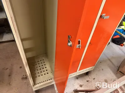 Three-door metal locker