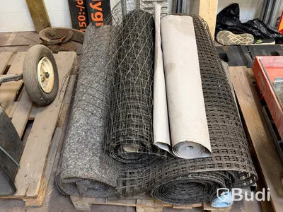 Lot of mesh and fabric rolls
