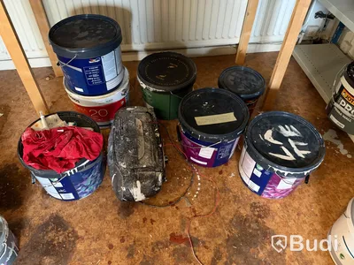 Lot of paint, oils and chemicals