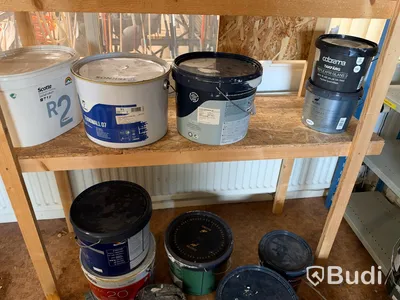 Lot of paint, oils and chemicals