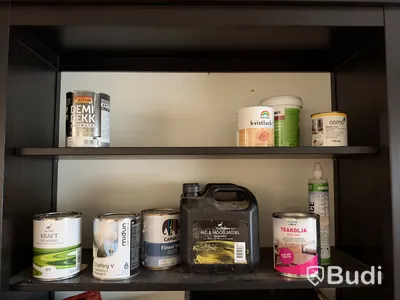 Lot of paint, oils and chemicals