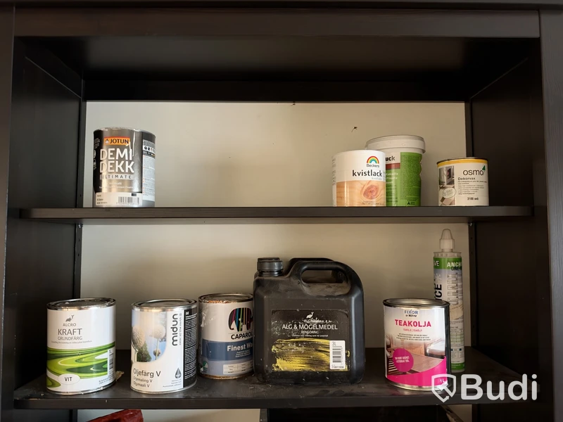 Lot of paint, oils and chemicals