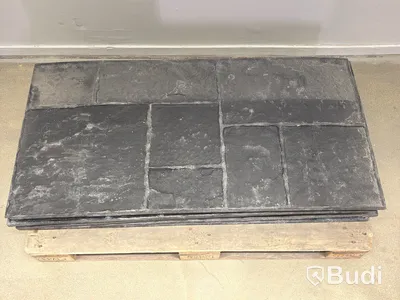 9 concrete stamp matrix mats, black slate, incl. 2 stamps
