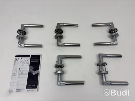 5 st. Dörrhandtag med kodlås Assa abloy, Modell 8810,8811,8812