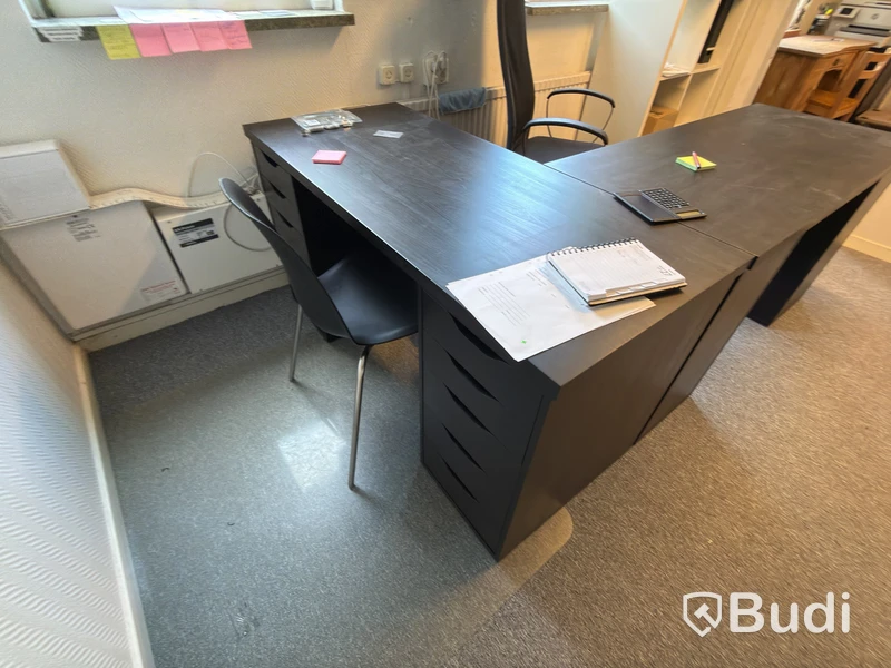 Office workstations, printer, etc.