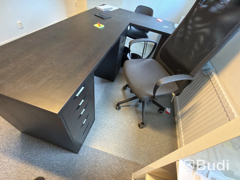 Office workstations, printer, etc.