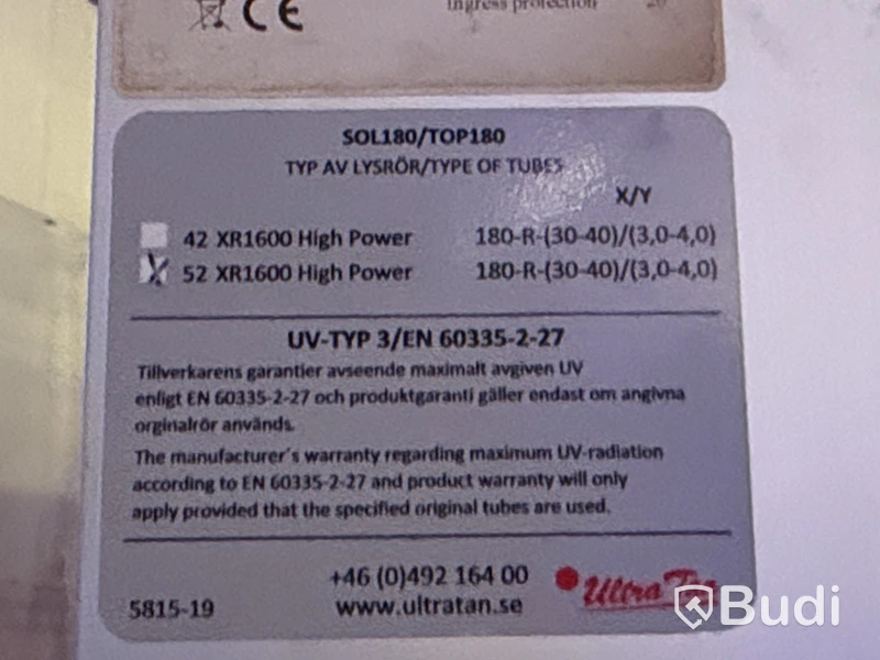Solarie Ultra Tan Tower of Power 180, 3-fas