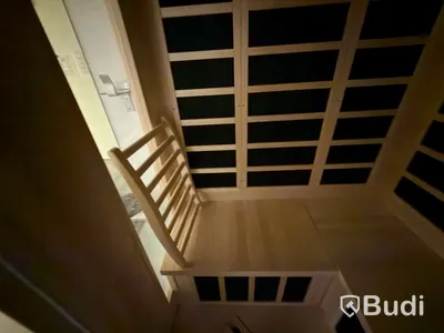 Infraröd Bastu, med glasdörr