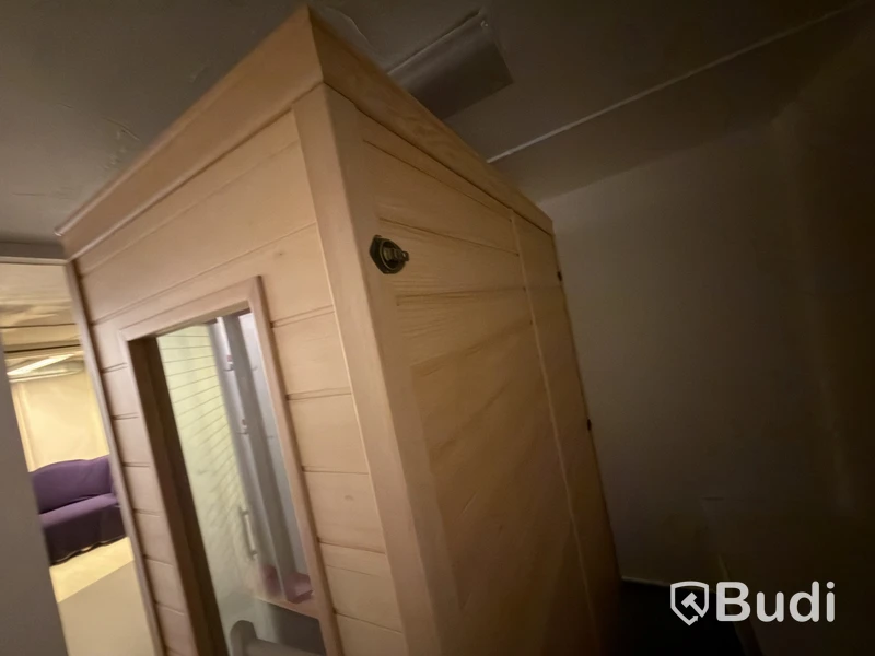 Infraröd Bastu, med glasdörr