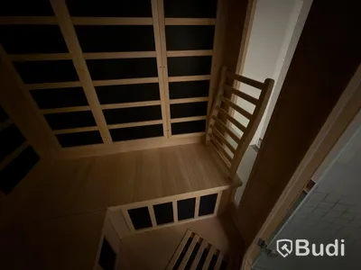 Infraröd Bastu, med glasdörr