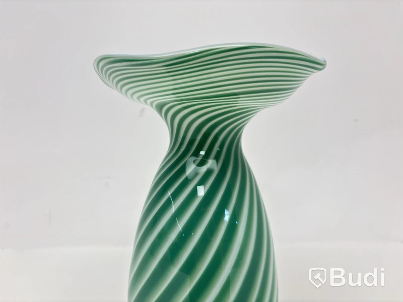 Vas Hilke Collection x Skruf, grön/vit, glas