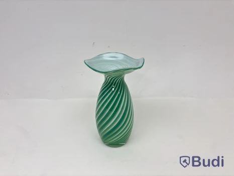 Vas Hilke Collection x Skruf, grön/vit, glas