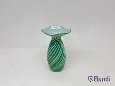 Vas Hilke Collection x Skruf, grön/vit, glas
