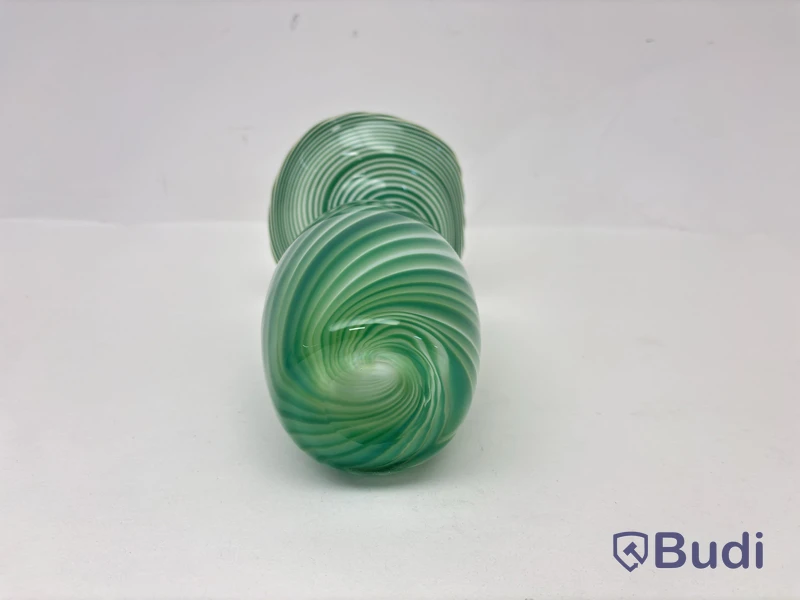 Vas Hilke Collection x Skruf, grön/vit, glas