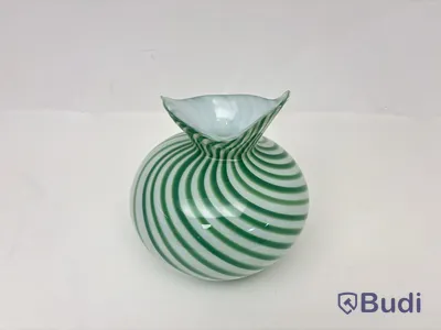 Vas Hilke Collection x Skruf, grön/vit, glas