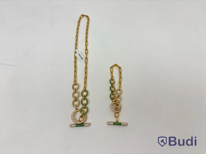 Set med halsband, armband och örhängen, Hilke Collection