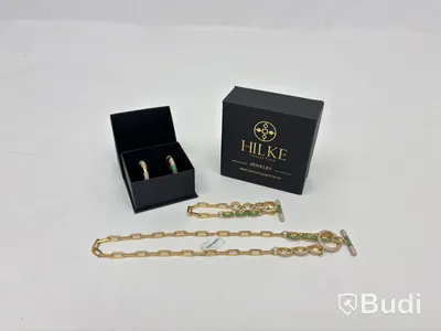 Set med halsband, armband och örhängen, Hilke Collection