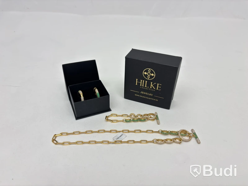 Set med halsband, armband och örhängen, Hilke Collection