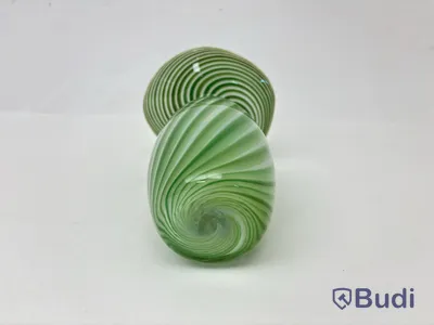 Vas Hilke Collection x Skruf, grön/vit, glas