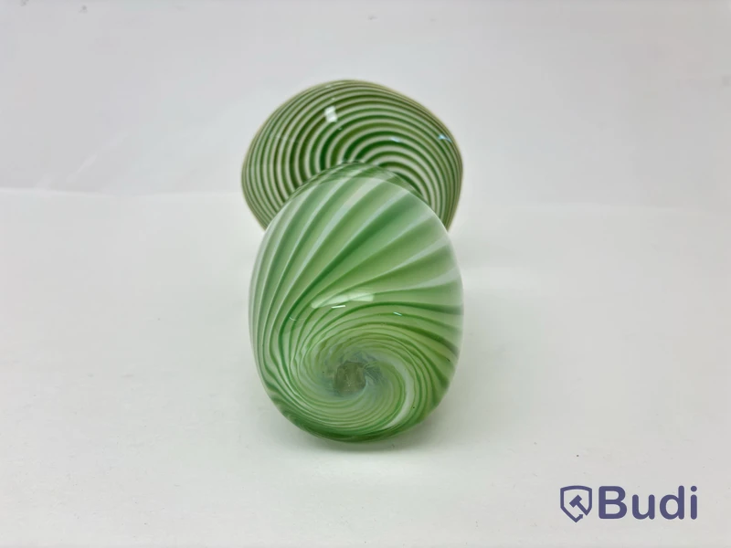 Vas Hilke Collection x Skruf, grön/vit, glas