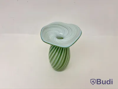 Vas Hilke Collection x Skruf, grön/vit, glas