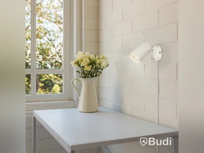 (NEW) 4 PCS. SÖDERÖRA DIMMABLE WALL LAMPS, WHITE