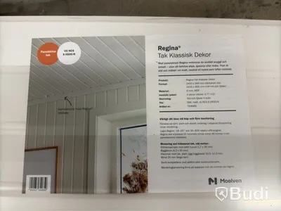TAKPANEL MOELVEN REGINA KLASSISK VIT 18,85 M2