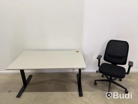 Height-adjustable desk incl. Lanab Group OLS 780 Eco office chair
