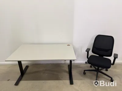 Height-adjustable desk incl. Lanab Group OLS 780 Eco office chair