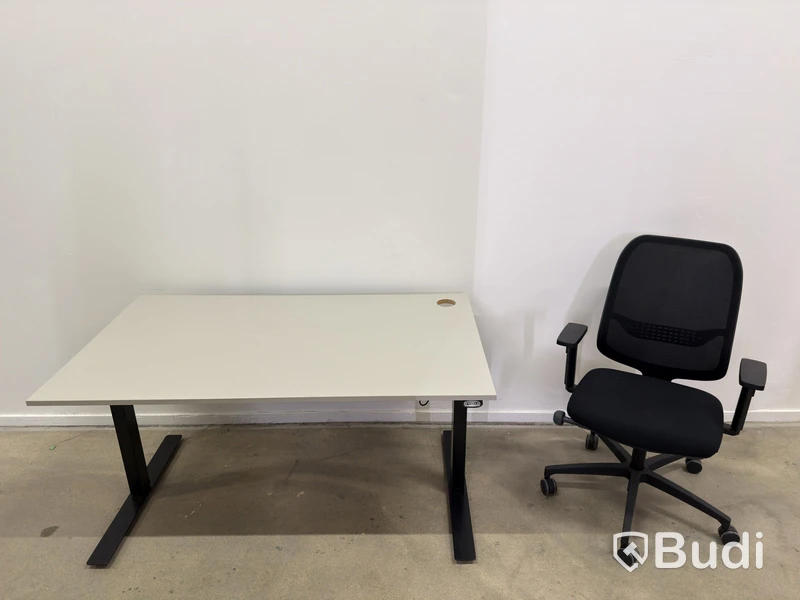 Height-adjustable desk incl. Lanab Group OLS 780 Eco office chair