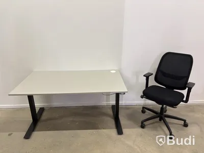 Height-adjustable desk incl. Lanab Group OLS 780 Eco office chair