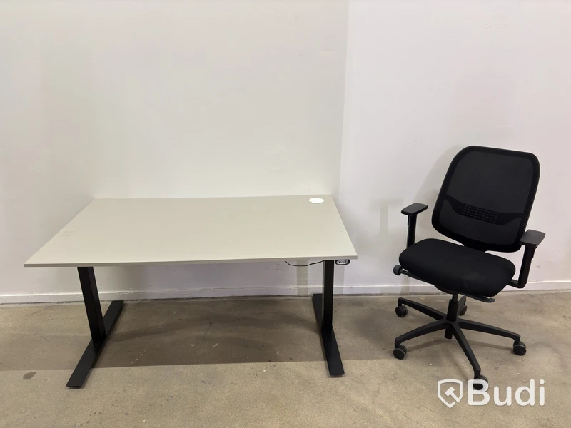 Height-adjustable desk incl. Lanab Group OLS 780 Eco office chair