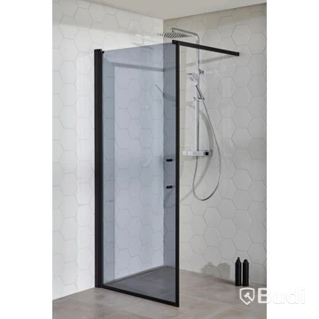 DUSCHDÖRR CAMARGUE SKÄRGÅRD RAK 80CM RÖKFÄRGAD - ENDAST GLASSKIVA