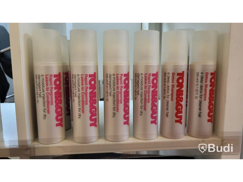 Lot of Toni & Guy hair products, 146 cartons