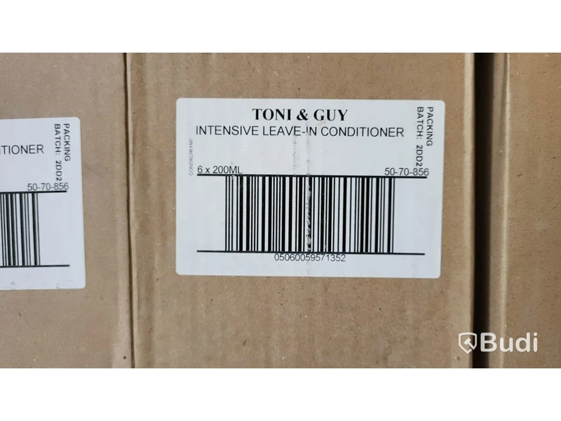 Lot of Toni & Guy hair products, 146 cartons