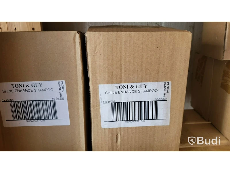 Lot of Toni & Guy hair products, 146 cartons