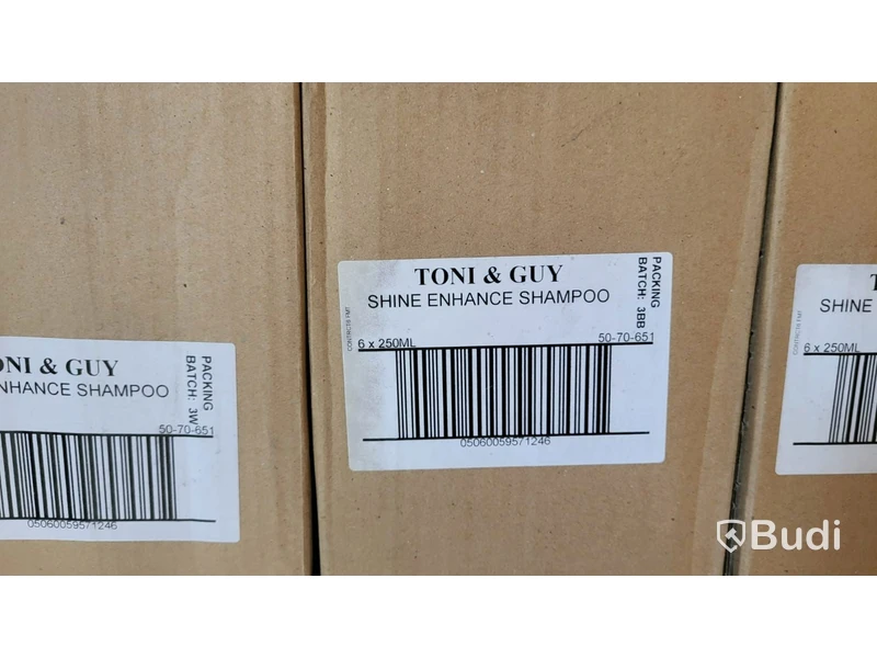 Lot of Toni & Guy hair products, 146 cartons
