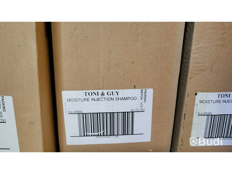 Lot of Toni & Guy hair products, 146 cartons