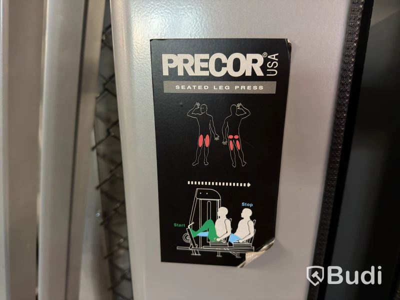 Sittande benpress Precor, viktmagasin 150 kg